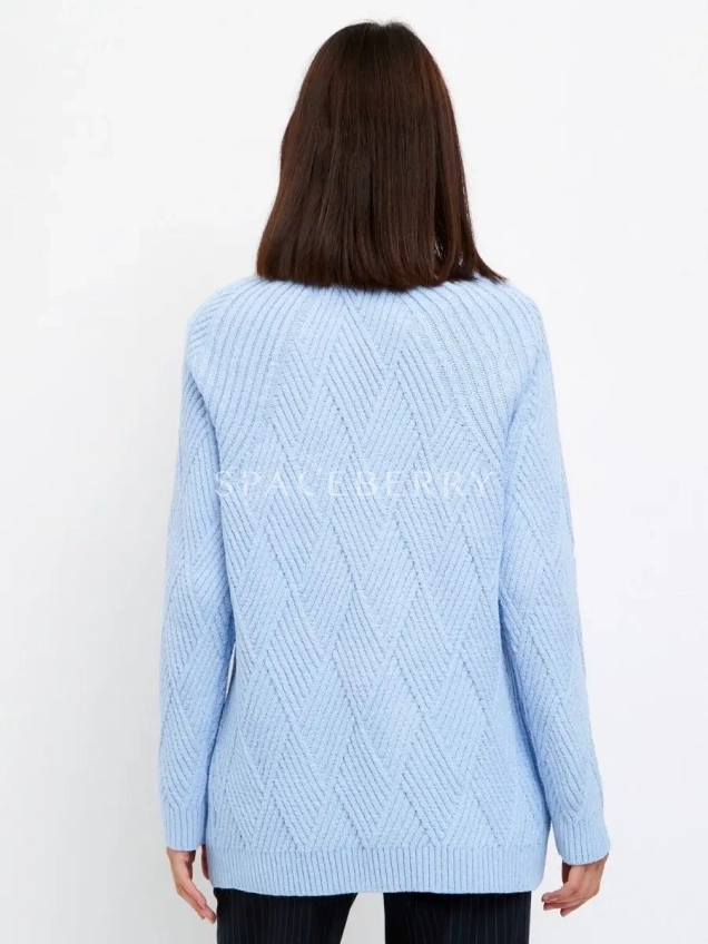 Женский вязаный свитер оверсайз, джемпер